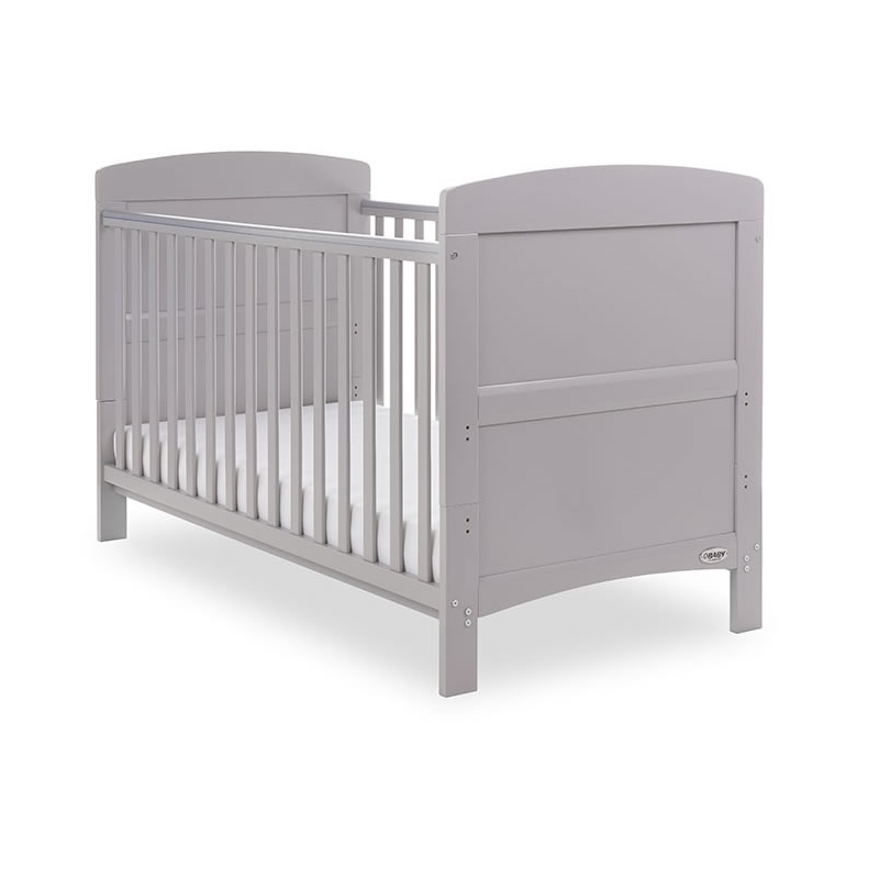 Obaby Grace Cot Bed-Warm Grey 
