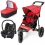 Out n About Nipper Single 360 V4 3in1 Travel System-Carnival Red