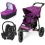 Out n About Nipper Single 360 V4 3in1 Travel System-Purple Punch