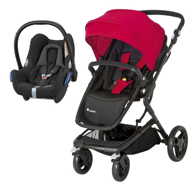 Safety 1st Kokoon 2in1 Travel System-Black & Red**