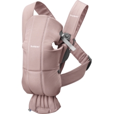 BABYBJÖRN Mini Baby Cotton Carrier-Dusty Pink (New 2022)