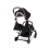 Ickle Bubba Globe Rose Gold Chassis Pushchair-Black