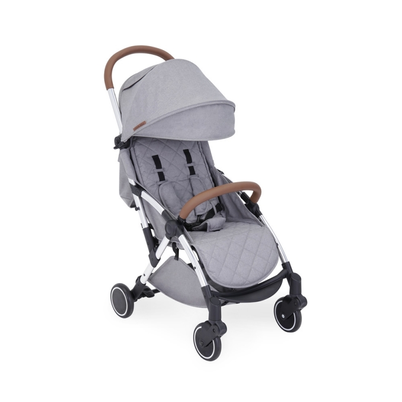 Ickle Bubba Globe Silver Chassis Pushchair-Grey