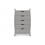 Obaby Stamford Classic Sleigh 5 Piece Furniture Roomset-Warm Grey