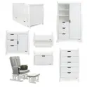 Obaby Stamford Classic Sleigh 7 Piece Furniture Roomset - White