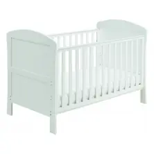 Babymore Aston DROPSIDE Cot Bed-White