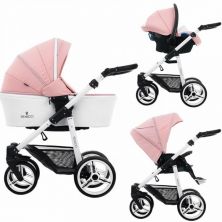 Venicci Pure 2.0 White Chassis 3in1 Travel System-Rose