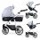 Venicci Soft White Chassis 3in1 Travel System-Light Grey 