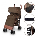 Ickle Bubba Discovery PRIME Rose Gold Chassis Pushchair-Khaki
