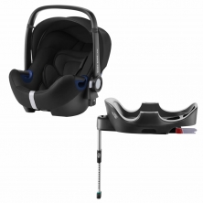 Britax Baby Safe 2 i-Size Car Seat and i-Size Flex Base-Cosmos Black (New)