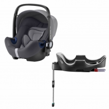 Britax Baby Safe 2 i-Size Car Seat and i-Size Flex Base-Storm Grey (New)