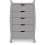 Obaby Stamford Luxe Sleigh 5 Piece Furniture Room Set-Warm Grey
