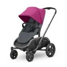 Quinny Hubb Graphite Frame Shopping Stroller-Pink/Graphite