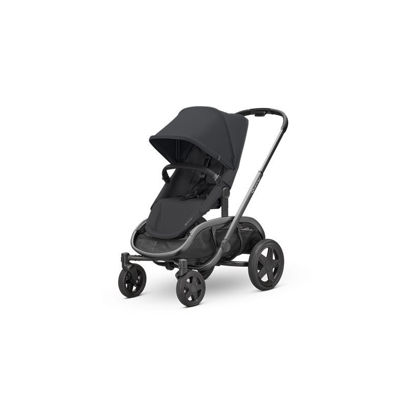 Quinny Hubb Graphite Frame Shopping Stroller-Black/Black 