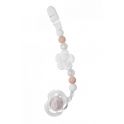 Nibbling Dummy Clip in White-Flora