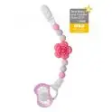 Nibbling Flora Dummy Clip in White-Pink