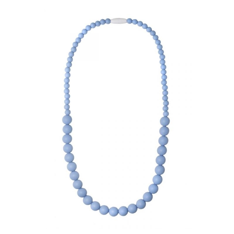 Nibbling Kew Teething Necklace-Soft Blue