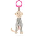 Matchstick Monkey Knitted Hanging Toy-Pink