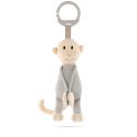 Matchstick Monkey Knitted Hanging Toy-Grey