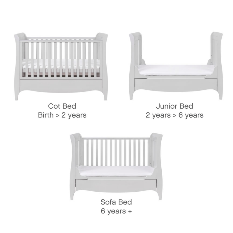 roma sleigh cot bed
