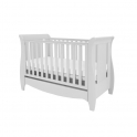 tutti bambini katie cot bed in grey with sprung mattress