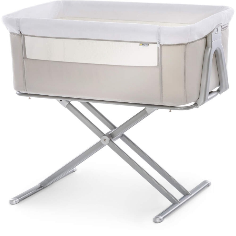 Hauck Face To Me Bedside Crib-Beige 