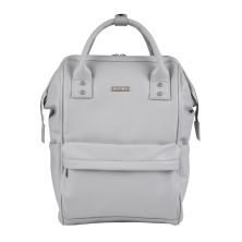BabaBing Mani Backpack Changing Bag Faux Leather-Dove Grey (2020)