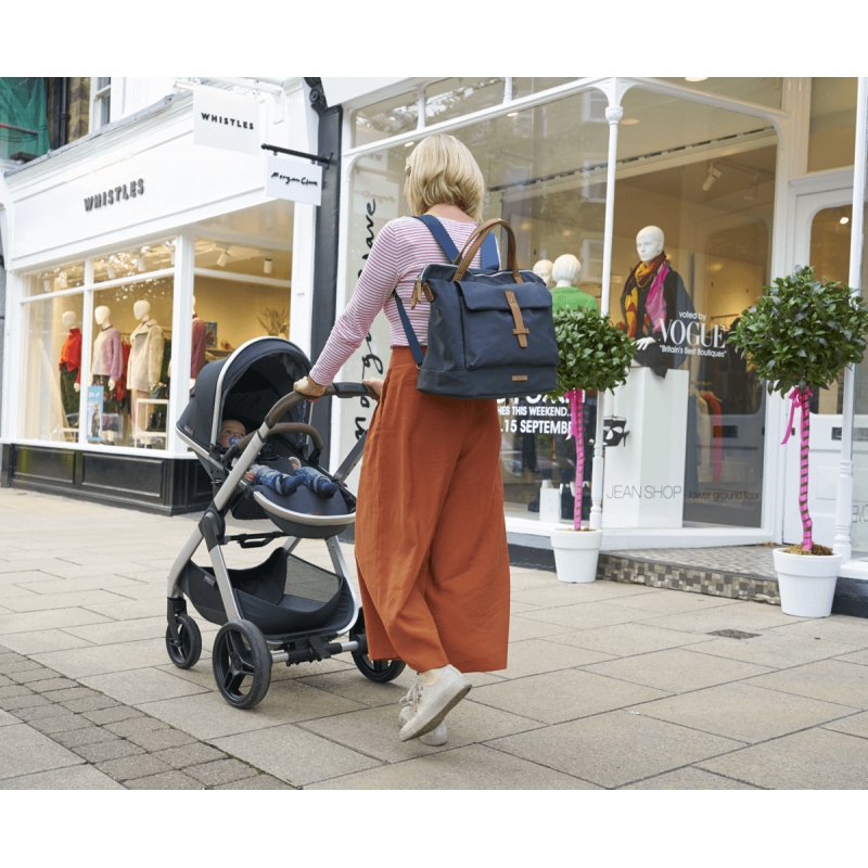 bababing mani changing backpack navy