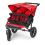 Out n About Nipper Double 360 V4 Stroller-Carnival Red + FREE Clip On Toy Worth £20!