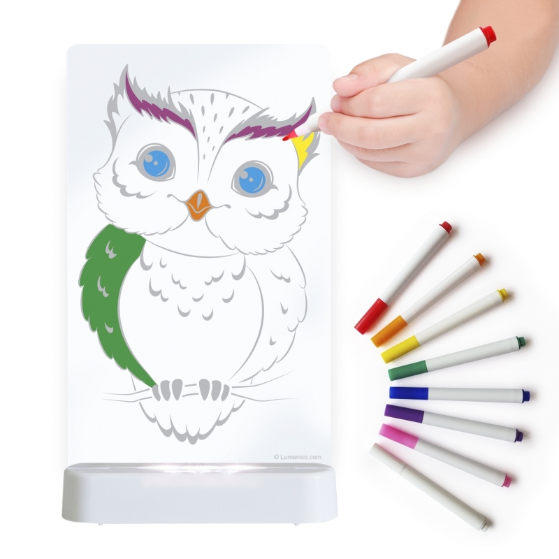 Aloka Colour And Shine Children's Night Light-Owl