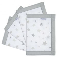 Airwrap 4 Sided Cot Protector-Silver Stars 