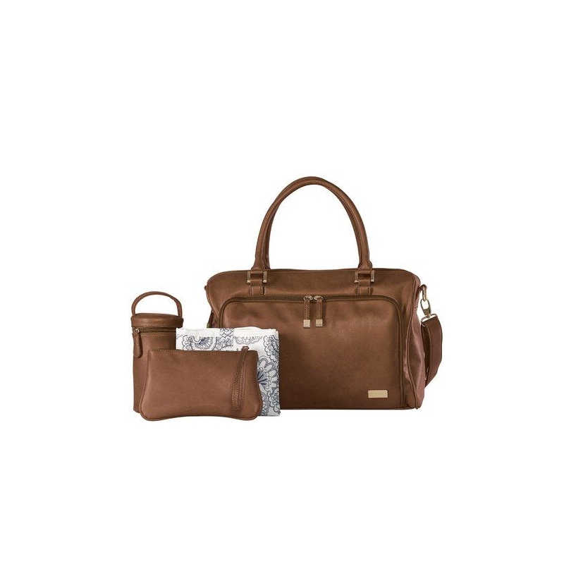 isoki double zip satchel redwood