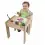 Little Helper FunStation Toddler Table and Chair Set-Maple