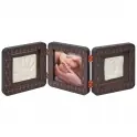 Baby Art My Baby Touch Rounded Double Print Frame-Dark Grey Copper Edition (NEW 2019)