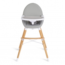 Koo-di Duo Wooden High Chair-Grey