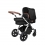 Ickle Bubba Stomp V4 Bronze Frame Travel System With Galaxy Carseat & Isofix Base-Midnight Bronze
