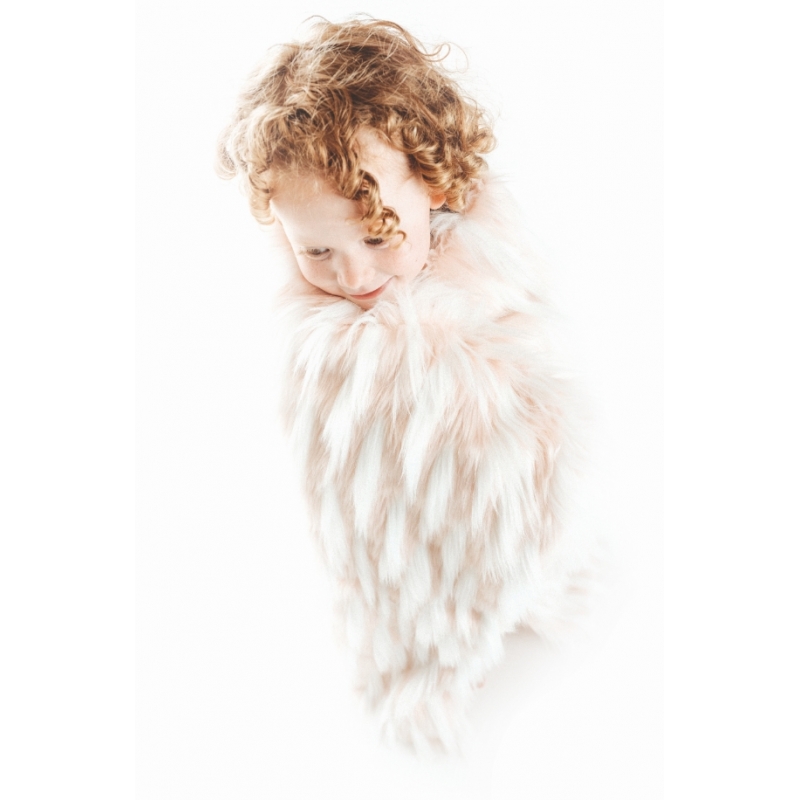 Bizzi Growin Rebel Faux Fur Baby BlanketPink