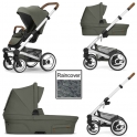 Mutsy Nio Adventure 3in1 Silver Chassis-Sea Green (CLEARANCE)
