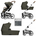 Mutsy Nio Adventure 3in1 Silver Chassis-Leaf Green
