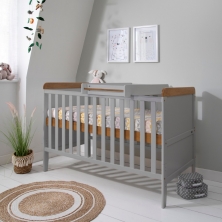 dark grey cot