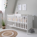Tutti Bambini Rio Cot Bed Bundle Including Cot Top Changer-White