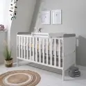 Tutti Bambini Rio Cot Bed-White/Dove Grey