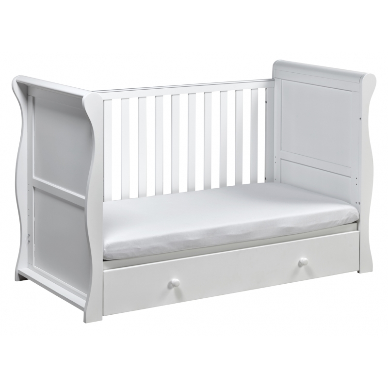 sleigh cot bed with drawer