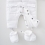 Silver Cross Unisex Classic Quilt Snowsuit- White Newborn 
