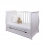 Little Babes Ltd Sleigh Mini Cot Bed-White 