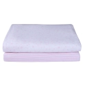 Clair De Lune Pack of 2 Fitted Cotbed Sheets-Pink