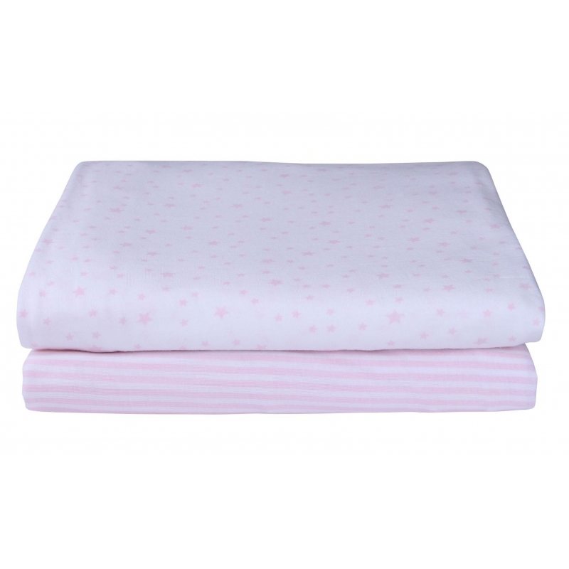 Clair De Lune 2 Pack Fitted Cot Bed Sheets