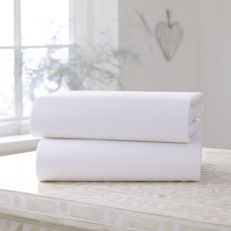 Clair De Lune 2 Pack Fitted Cotton Cot Sheets