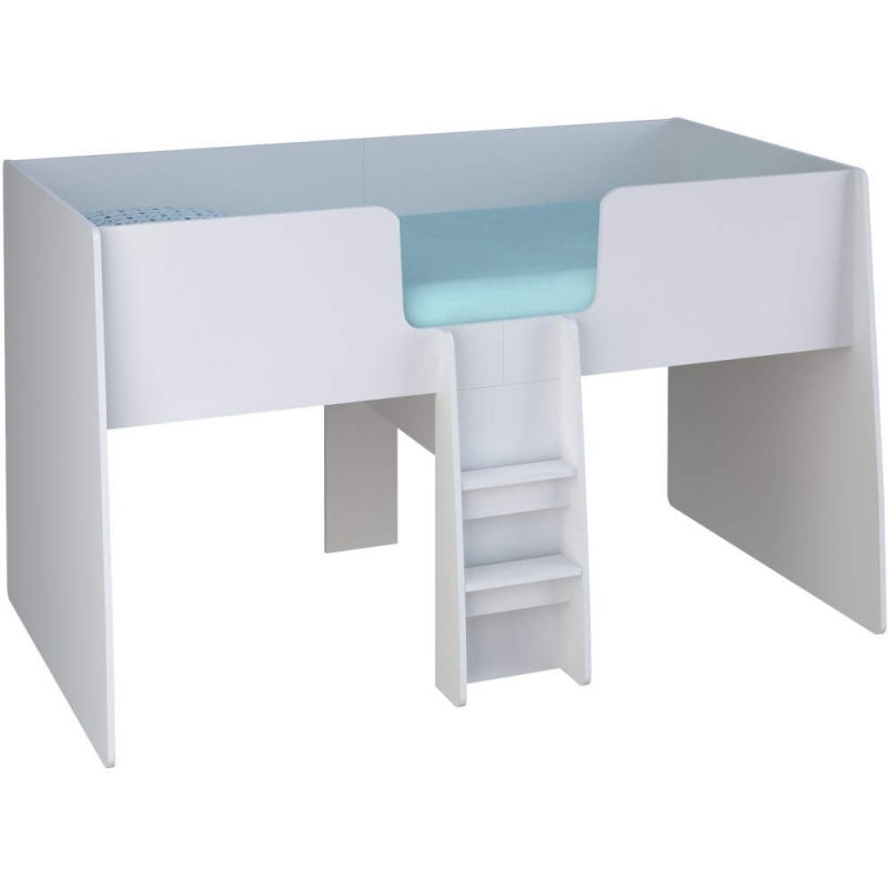 Kidsaw Loft Station Single Cabin Bed FrameWhite