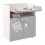 Kidsaw Kudl Kids Changing Board Cupboard with Storage- Teddy Print Grey